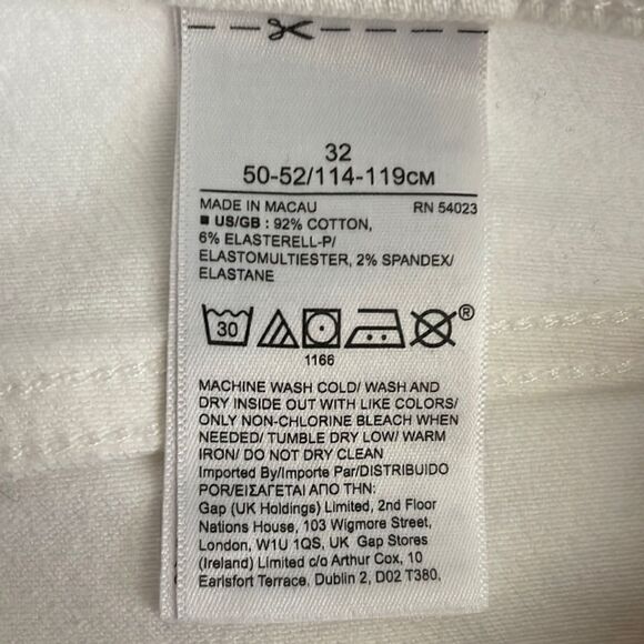 BANANA REPUBLIC High + Skinny Jean, White, Size 32 - Picture 13 of 13
